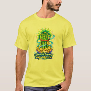 Lucky Bamboo Growth T-Shirt Prosperity Energy Gift