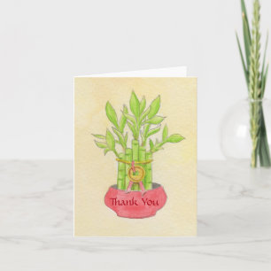 Lucky Bamboo thank you card