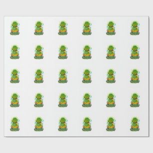 Lucky Bamboo Wrapping Paper Prosperity Gift Wrap