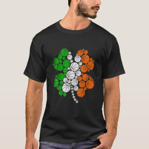 Lucky Basketball Shamrocks St Patricks Day Sports T-Shirt
