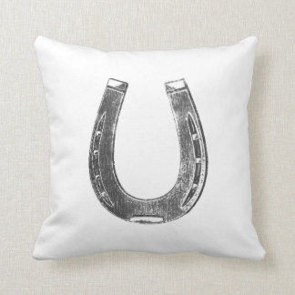 Lucky Big Horseshoe Pillow