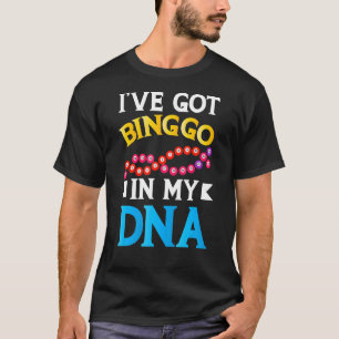 Lucky Bingo Game Bingo Dna Caller Card Player Appa T-Shirt