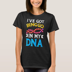 Lucky Bingo Game Bingo Dna Caller Card Player Appa T-Shirt