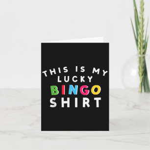 Lucky Bingo Player  Card
