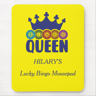 Lucky Bingo Queen Mouse Mat