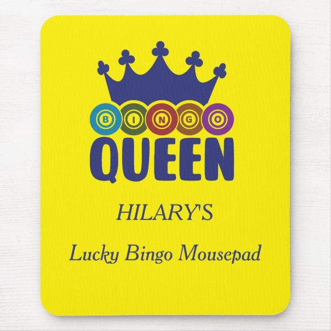 Lucky Bingo Queen  Mouse Mat (Front)