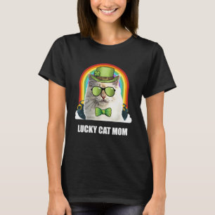 Lucky Birman Cat Mum St Patricks Day T-Shirt
