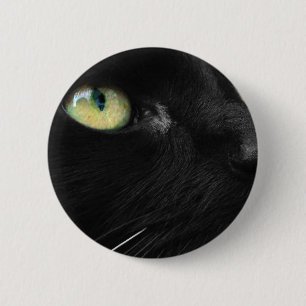 Lucky Black Cat 6 Cm Round Badge