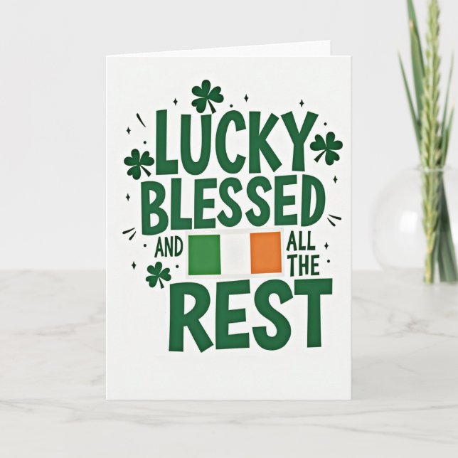 Lucky Blessed And All Rest Card (Front)