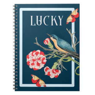 Lucky Blue Songbird Notebook