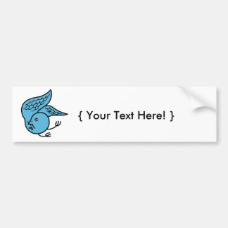 Lucky Bluebird Bumper Sticker
