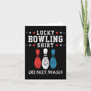Lucky Bowling Gift For Men Husbynd Dad Or Boys  Card