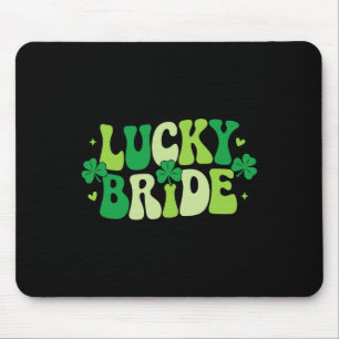 Lucky Bride Groom Couples Matching Wedding St Patr Mouse Mat