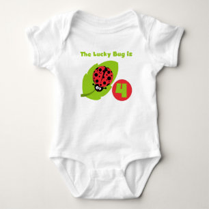 Lucky Bug 4th Birthday T-shirts and Gifts