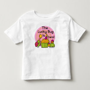 Lucky Bug Cupcake 2nd Birthday T-shirts and Gifts