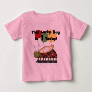 Lucky Bug is One Birthday Tshirts and Gifts