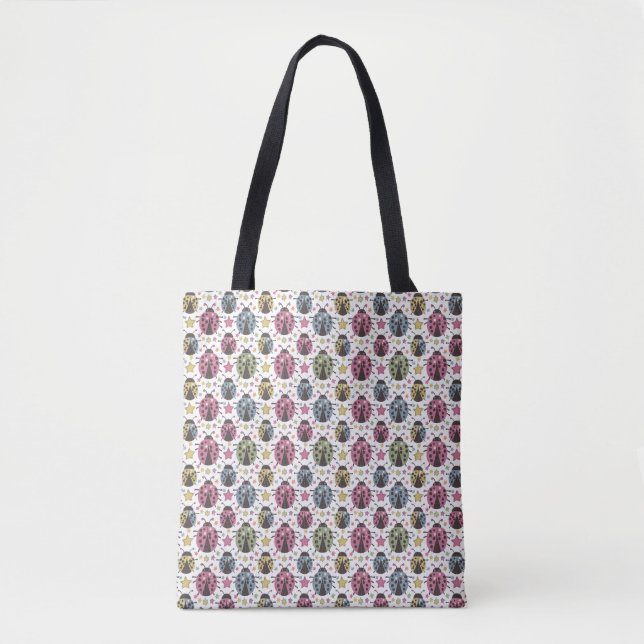 Lucky Bug Parade Tote Bag (Front)