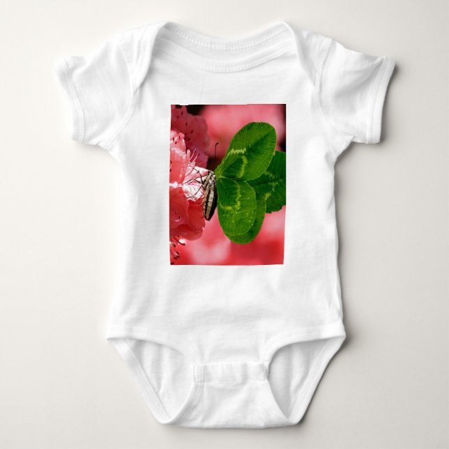 Lucky Butterfly Baby Bodysuit (Front)