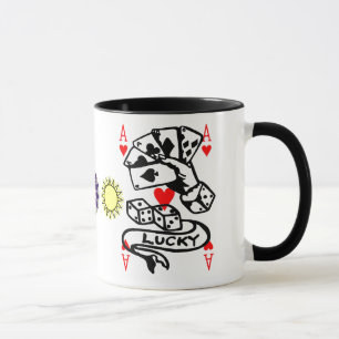 Lucky Cards In Multi colours Mug