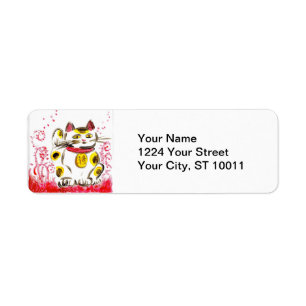 Lucky Cat Address Labels