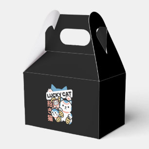 Lucky Cat Art – Maneki Neko with Gold Coin Favour Box