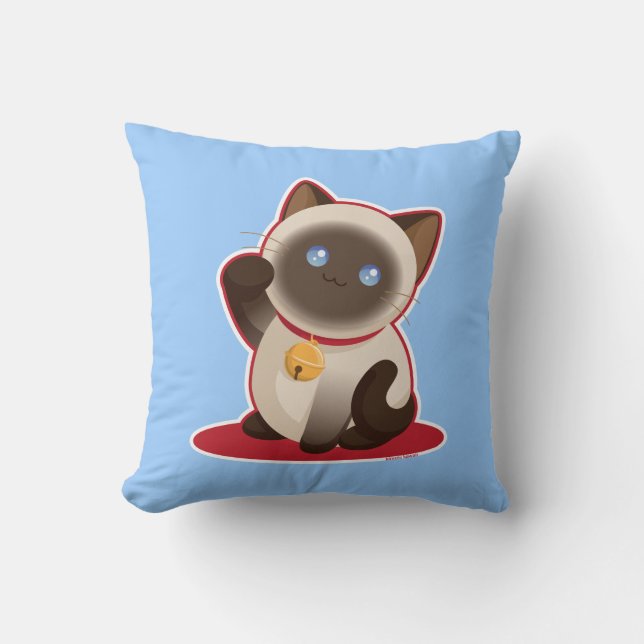 Lucky Cat Cushion (Front)