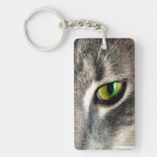 Lucky Cat Eye Key Ring