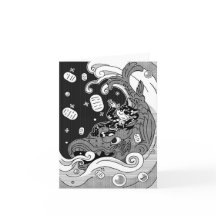 Lucky Cat Greeting Card