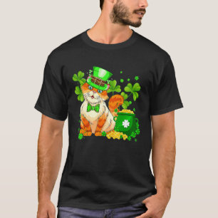 Lucky Cat Irish Shamrock Lucky St Patricks Day 1 T-Shirt