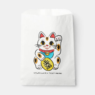 Lucky cat Maneki Neko favour bags CUSTOMIZEABLE!