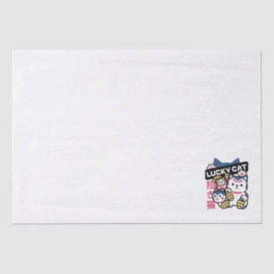 Lucky Cat Maneki Neko – Japanese Fortune Cat  Tissue Paper