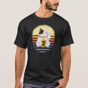 Lucky Cat Maneki Neko Morning Cat T-Shirt