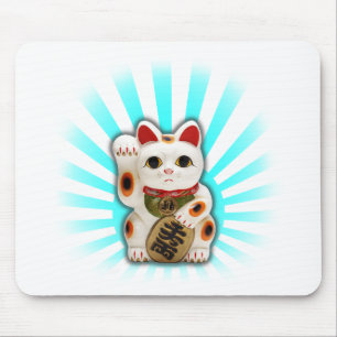 Lucky Cat (Maneki-neko) Mouse Mat