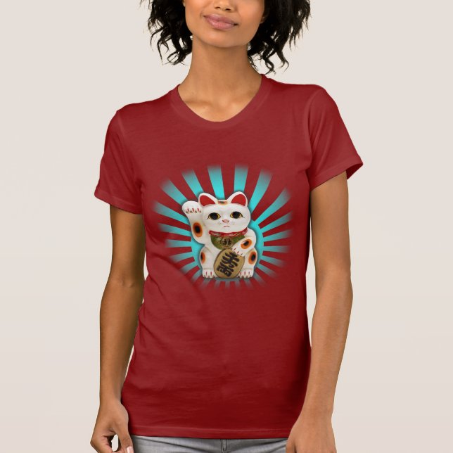 Lucky Cat (Maneki-neko) T-Shirt (Front)