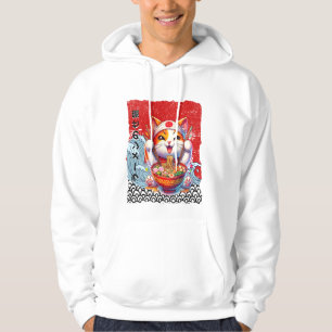 Lucky Cat Noodle Lover Hoodie