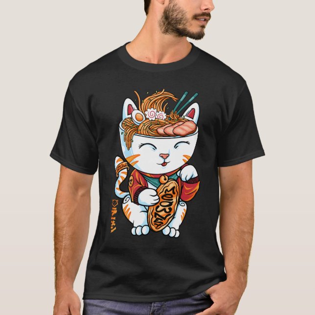 lucky cat noodle T-Shirt (Front)