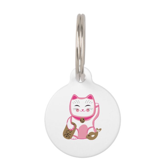 Lucky Cat Pet Tag (Front)