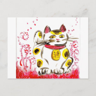 Lucky Cat Postcard