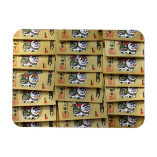 Lucky Cat Prayer Plaques: Tokyo, Japan Magnet
