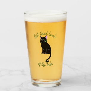Lucky Cat Saint Patrick's Day Beer Glass Tumbler