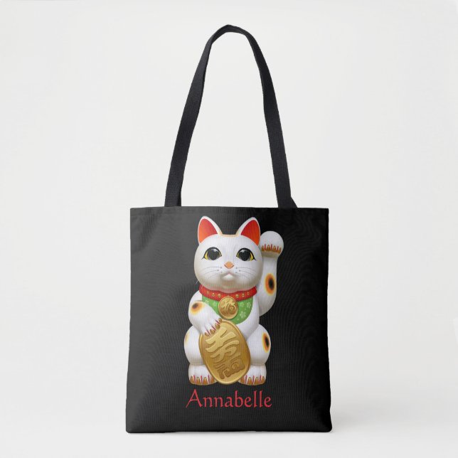 Lucky Cat Tote Bag (Front)