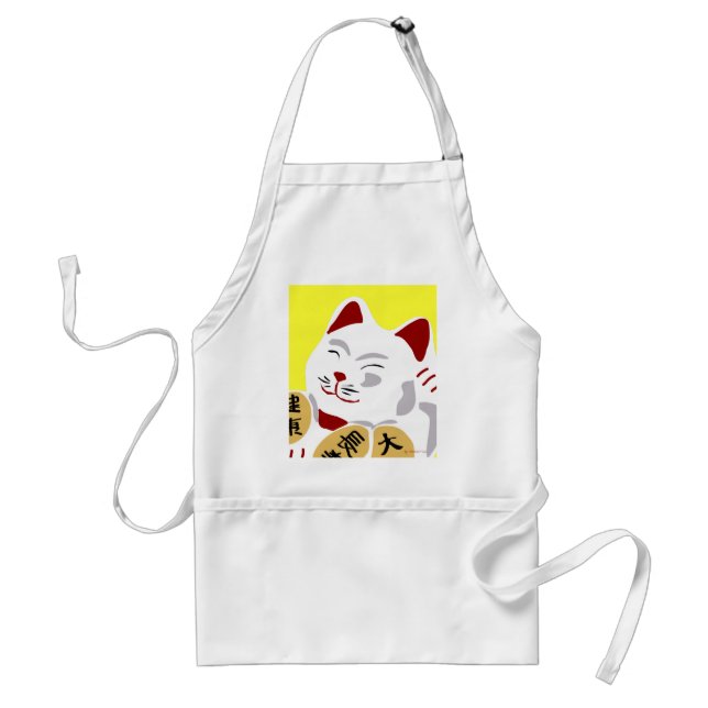 Lucky Cat Vector Standard Apron (Front)