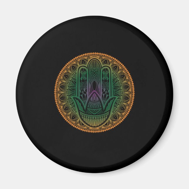 Lucky Charm Amulet Magic Powers Chakra Spiritual B Magnet (Front)