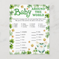 Lucky Charm Baby Around the World Shower Game