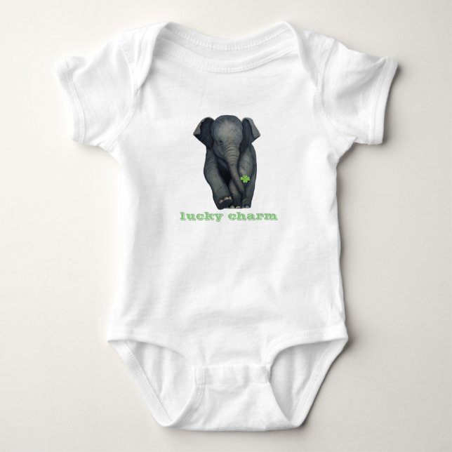 Lucky charm baby bodysuit (Front)