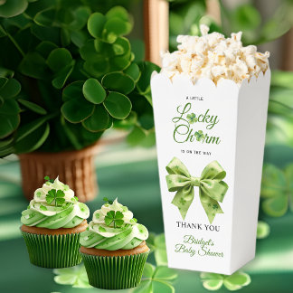 Lucky charm bow St. Patrick's Day baby shower Favour Box