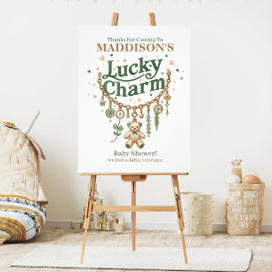 Lucky Charm Bracelet Baby Shower Welcome Sign
