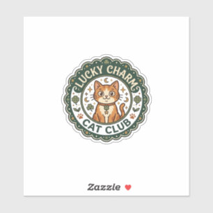 Lucky Charm Cat POD Vector Art - Lucky Charm Cat C