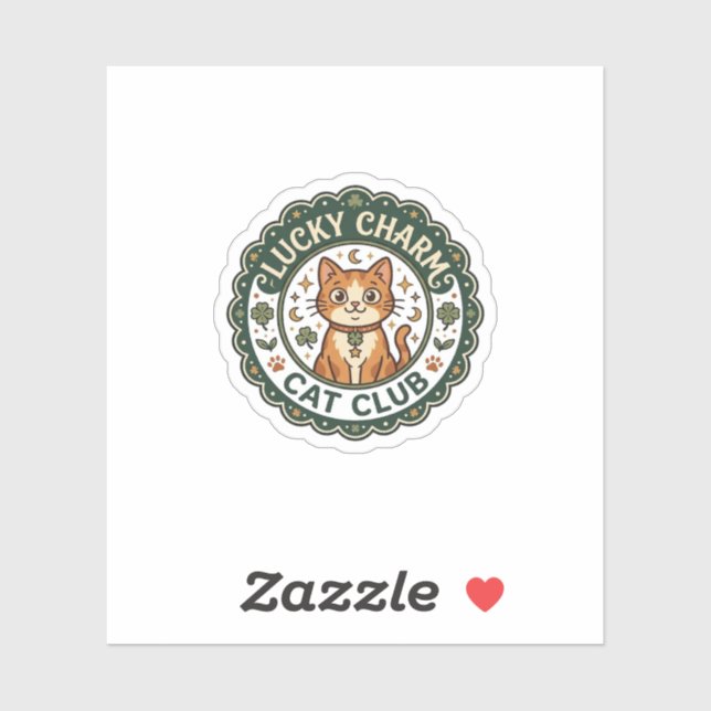 Lucky Charm Cat POD Vector Art - Lucky Charm Cat C (Sheet)