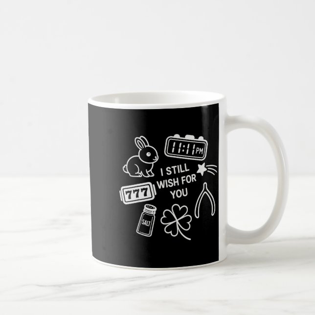 Lucky Charm Collage Funny Wishbone - Eleven Eleven Coffee Mug (Right)
